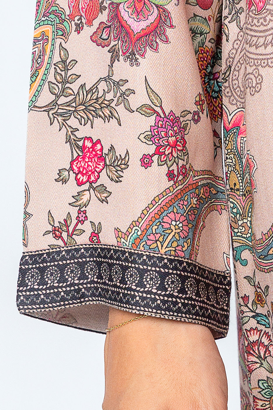 Beechtree - 2 PIECE - PRINTED LINEN SUIT - QUARTZ BEIGE (UNSTITCHED)