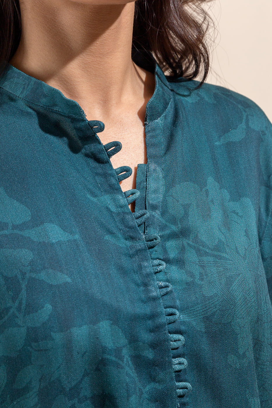 Beechtree - 2 PIECE - PRINTED LINEN SUIT - FROSTY JADE (UNSTITCHED)