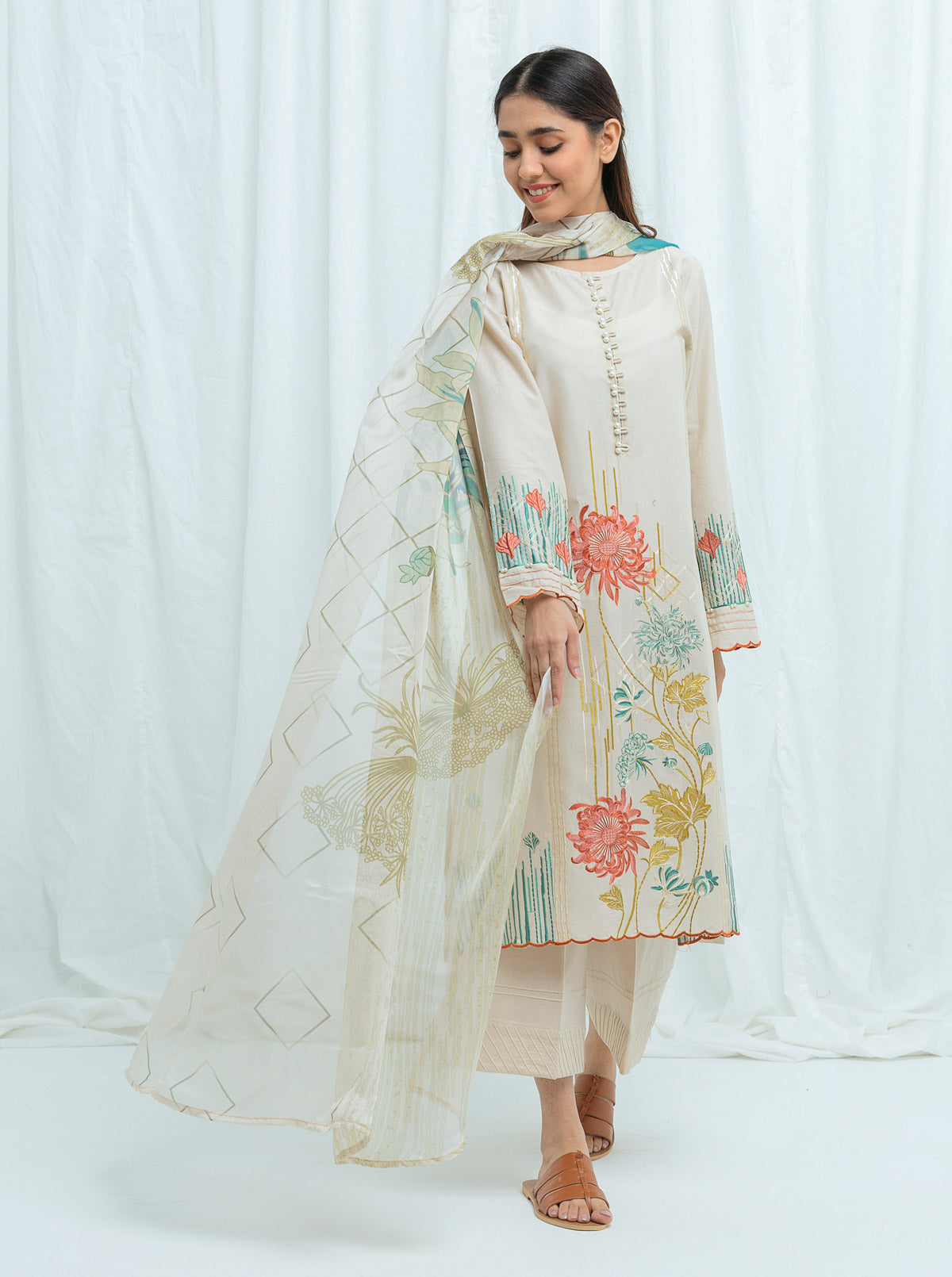 Beechtree - BOLD BOUQET-Embroidered-2P