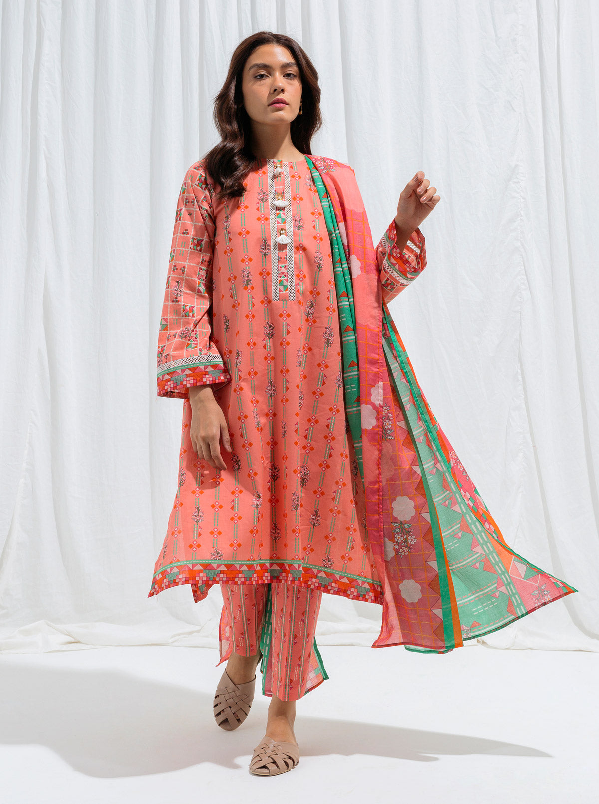 Beechtree - Fusion Vibes-Printed-3P (UNSTITCHED)