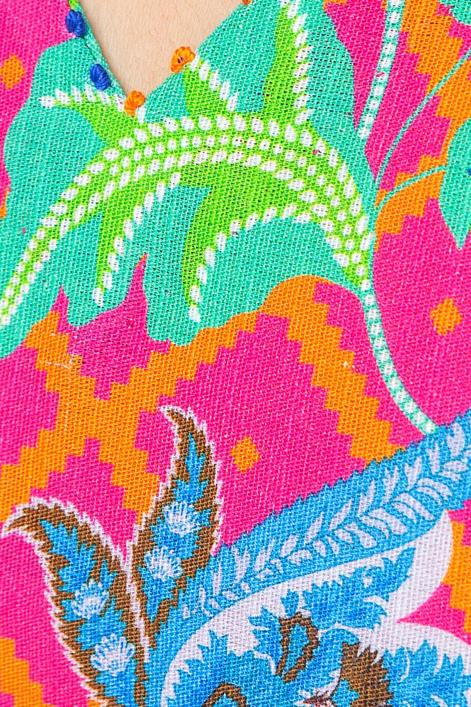 Beechtree - PRINTED SLUB KHADDAR SHIRT (PRET)