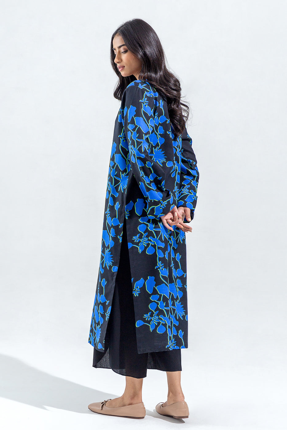 Beechtree - PRINTED SLUB KHADDAR SHIRT (PRET)