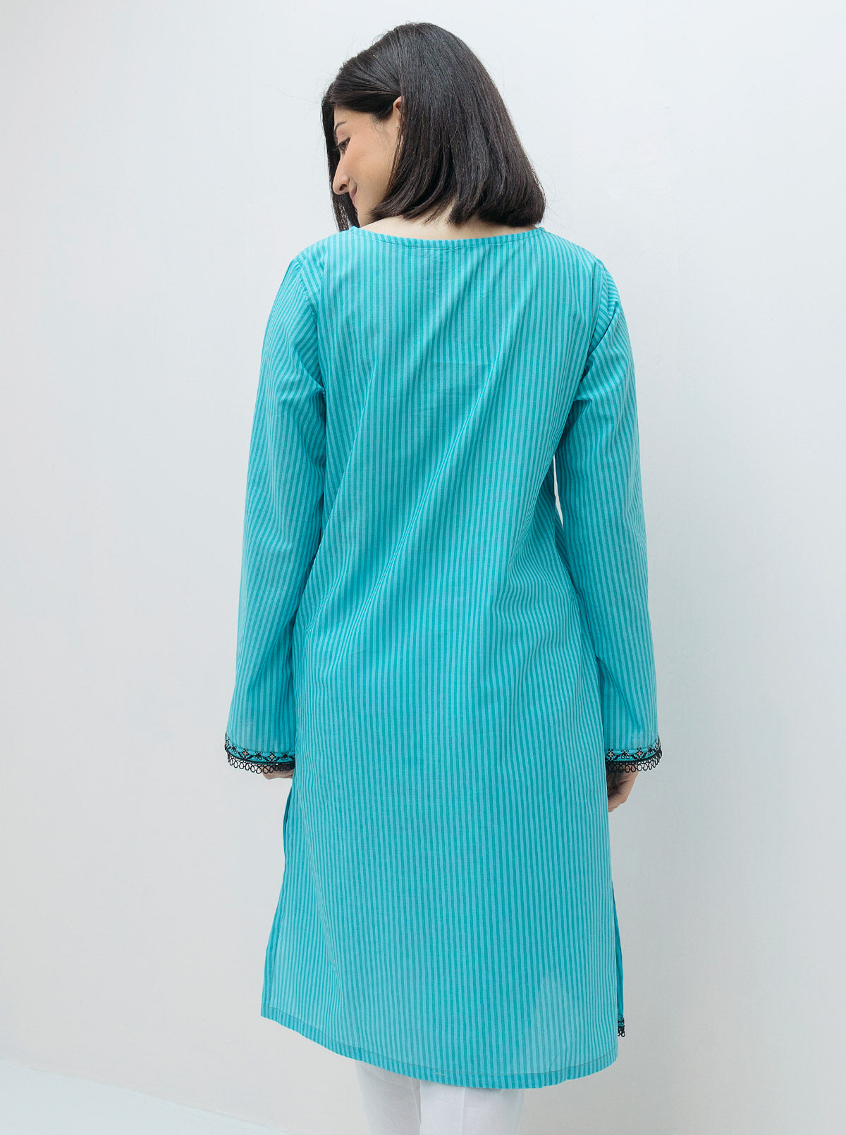 Beechtree - EMBROIDERED YARN DYED COTTON SHIRT (PRET)