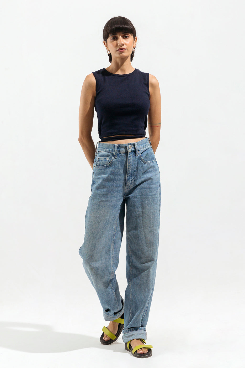 Beechtree - Navy Blue Criss Cross Tanktop