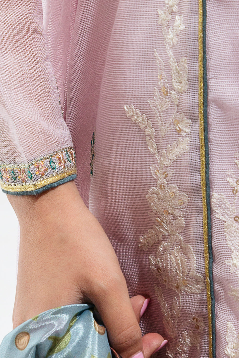 Beechtree - Embroidered Shirt With Dupatta