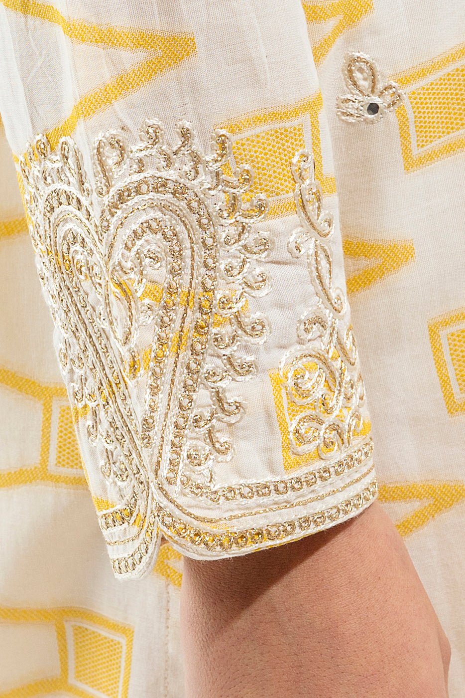 Beechtree - EMBROIDERED JACQUARD SHIRT (PRET)