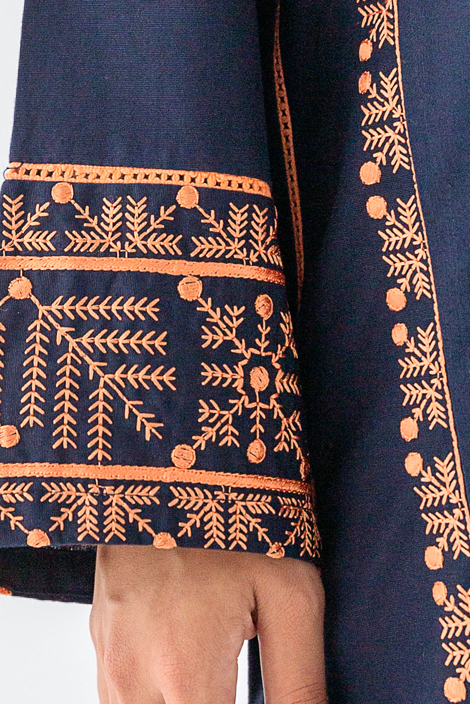 Beechtree - EMBROIDERED KHADDAR SHIRT (PRET)