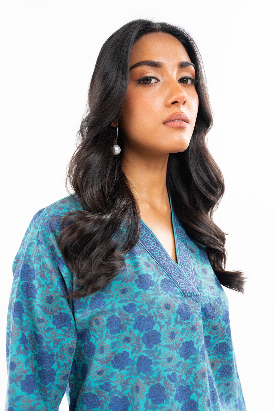Printed Khaddar Kurti