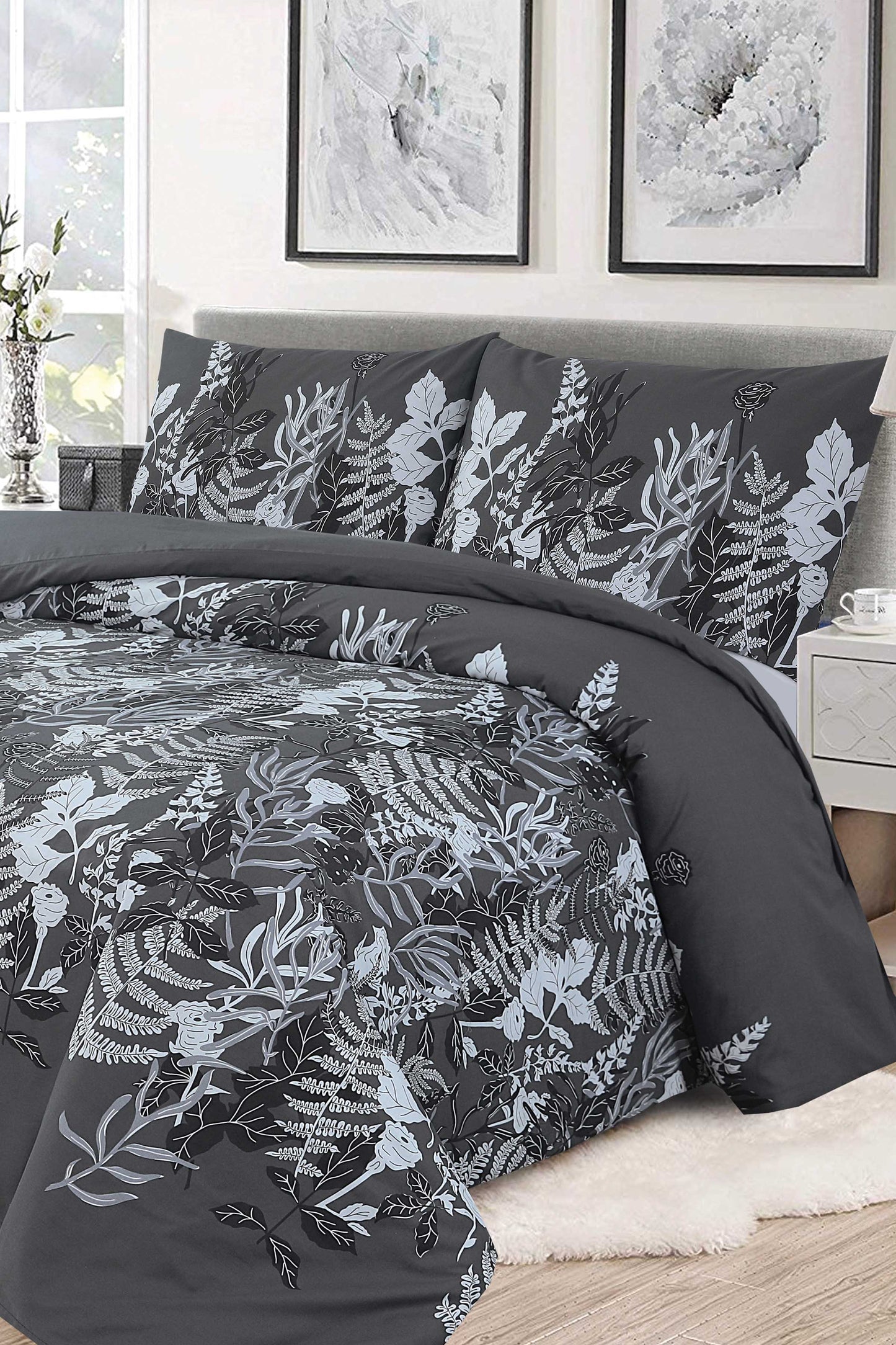 Nishat Linen - Camouflage Floral Duvet Cover Set