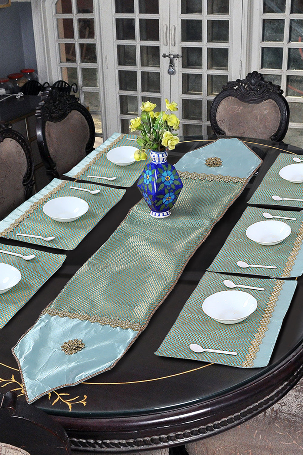 Nishat Linen - Celeste Table Runner Set 5PC