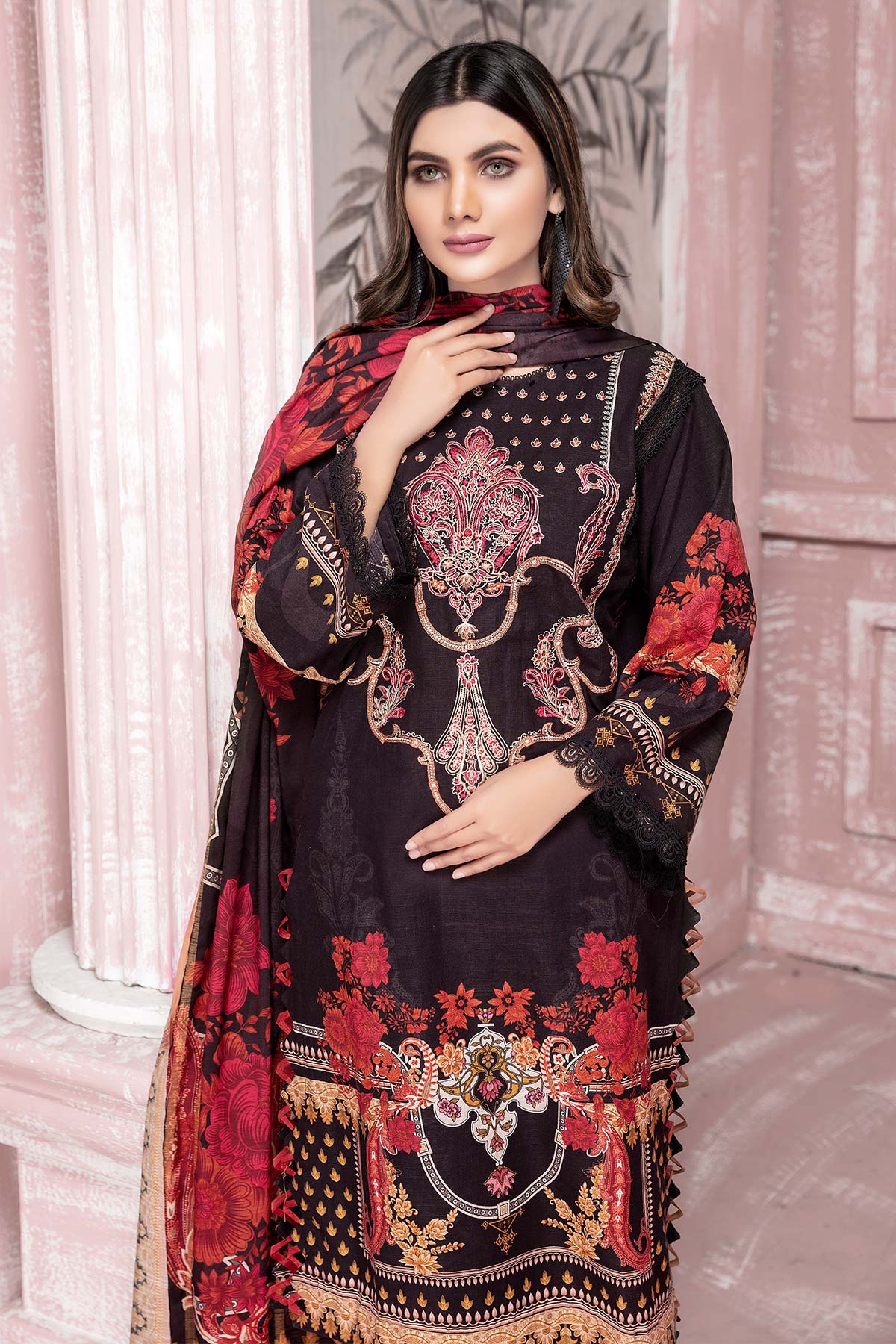 2PC Exclusive Classic Embroidered 05