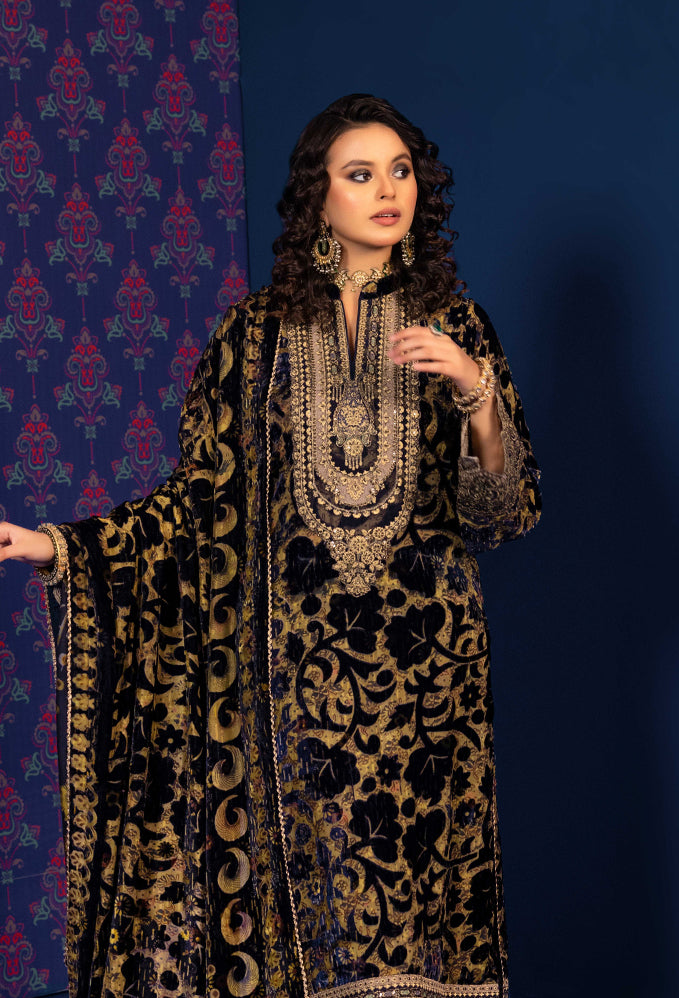 Adan's Libas - Plachi Embroidered Unstitched 5401