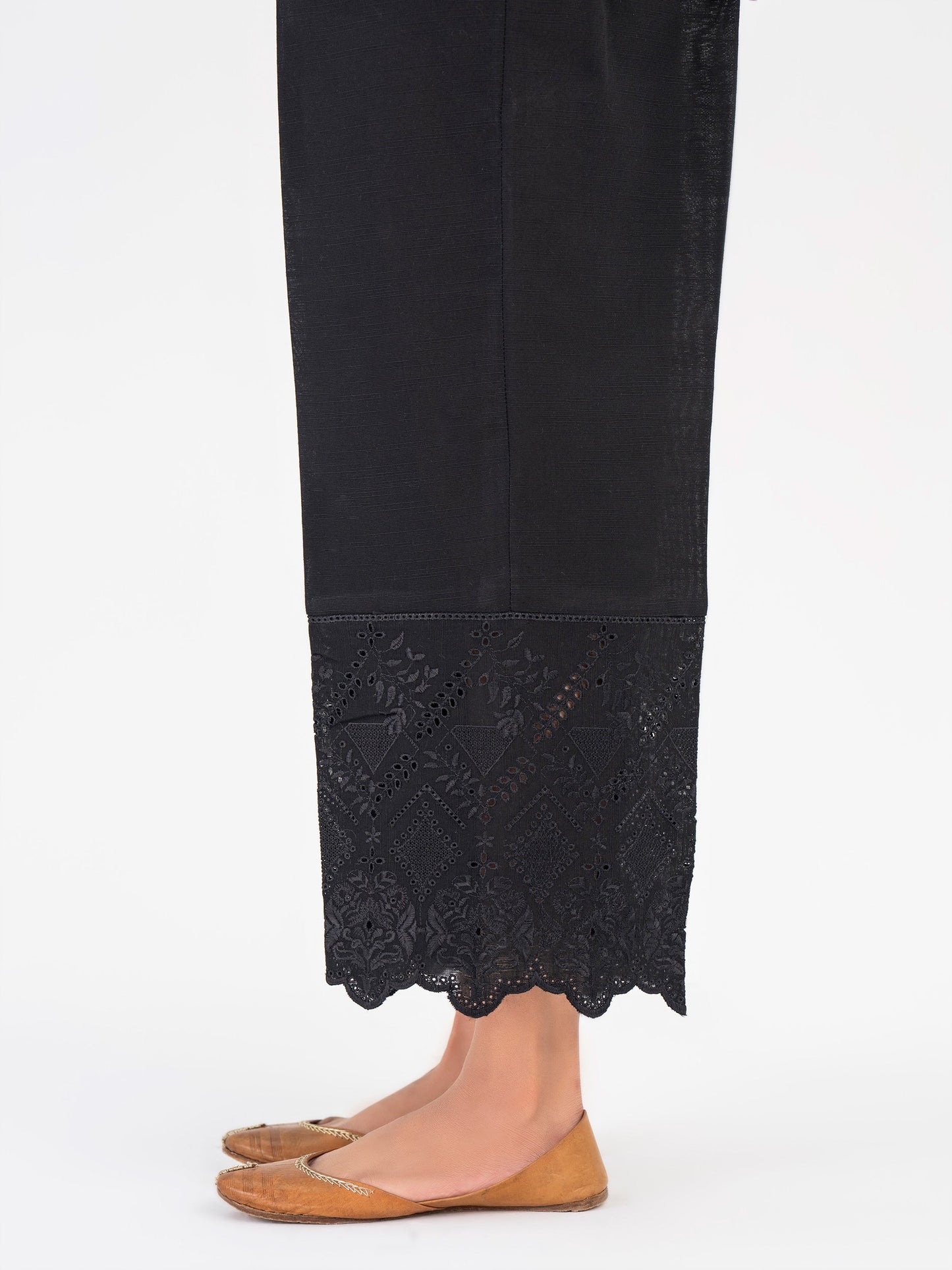 Embroidered Khaddar Trouser (Pret)