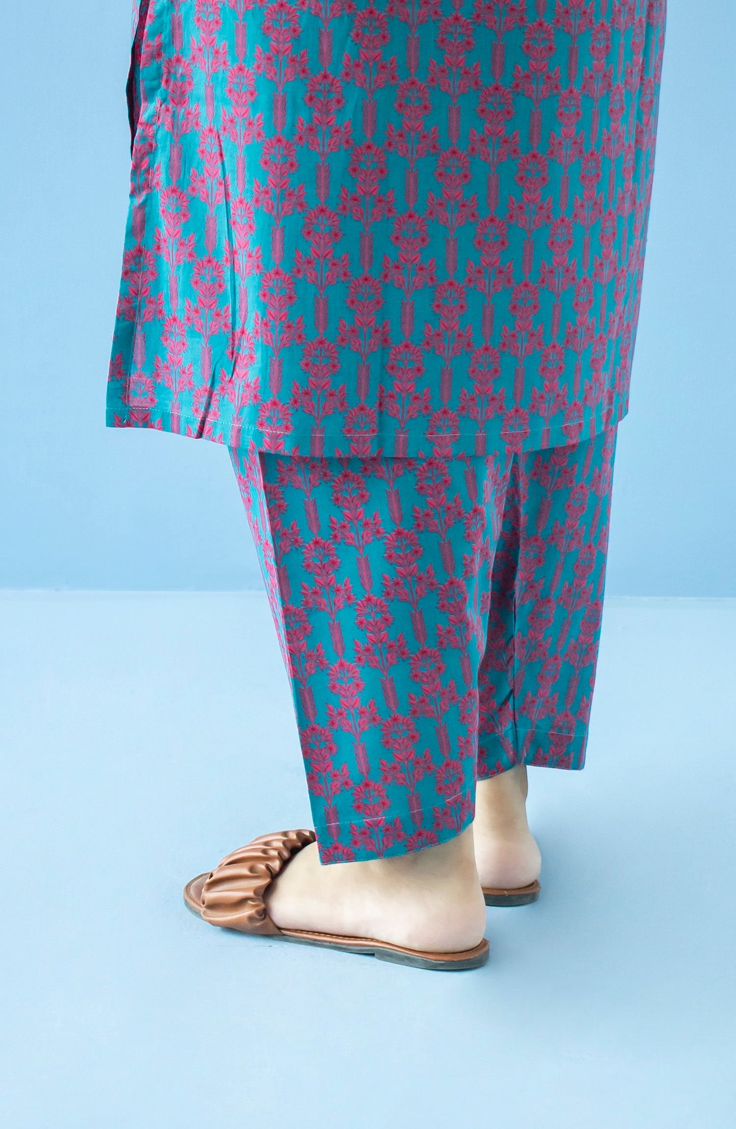 Orient - Stitched Bottoms 1 Piece Printed Cambric Trouser