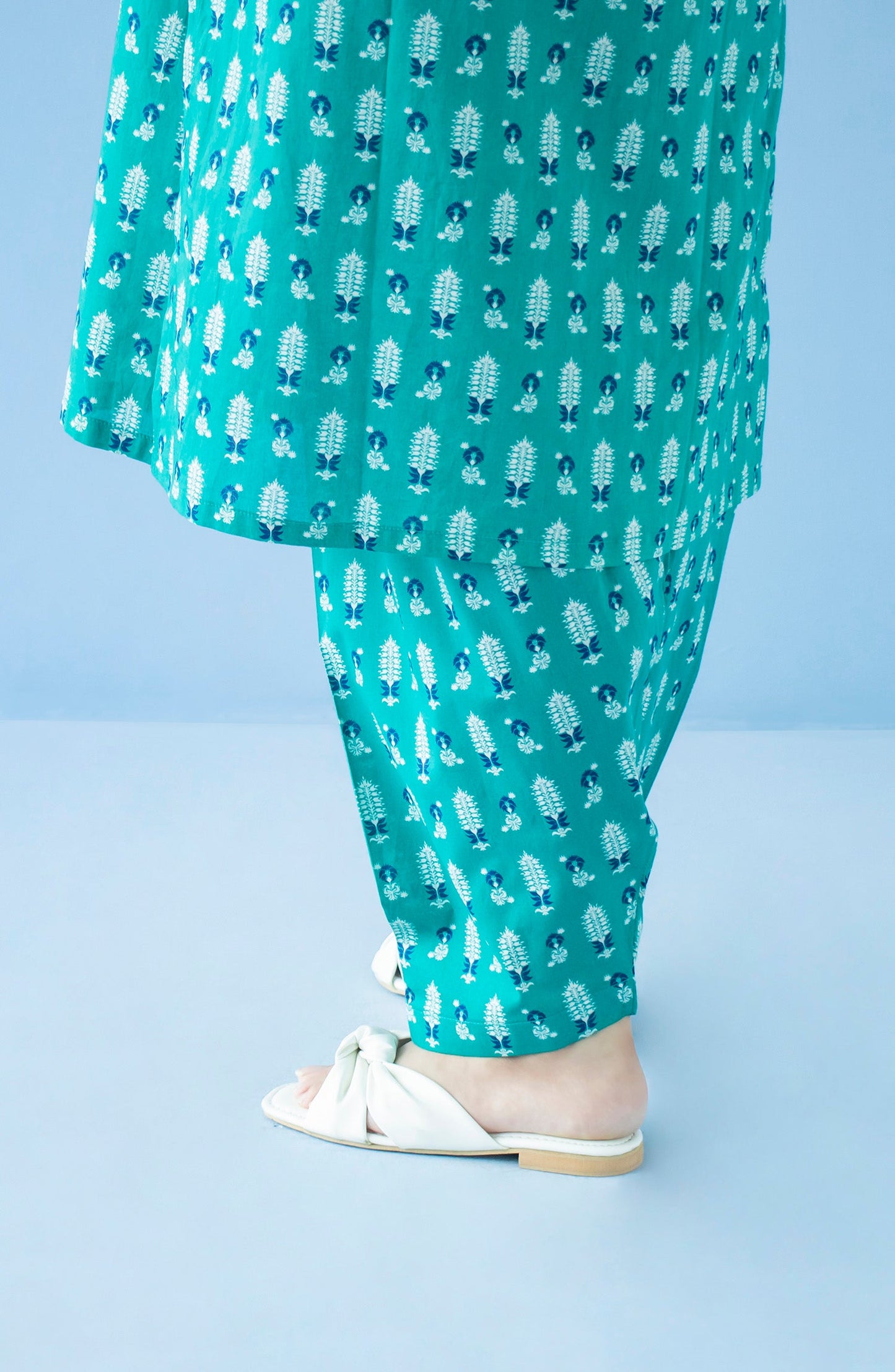 Orient - Stitched Bottoms 1 Piece Printed Cambric Trouser