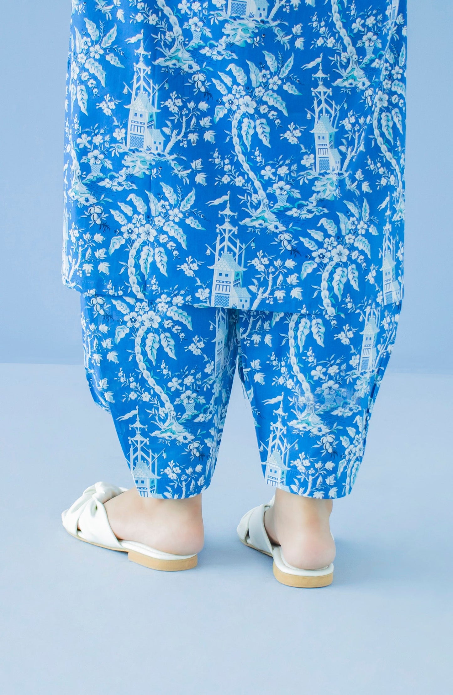 Orient - Stitched Bottoms 1 Piece Printed Cambric Trouser