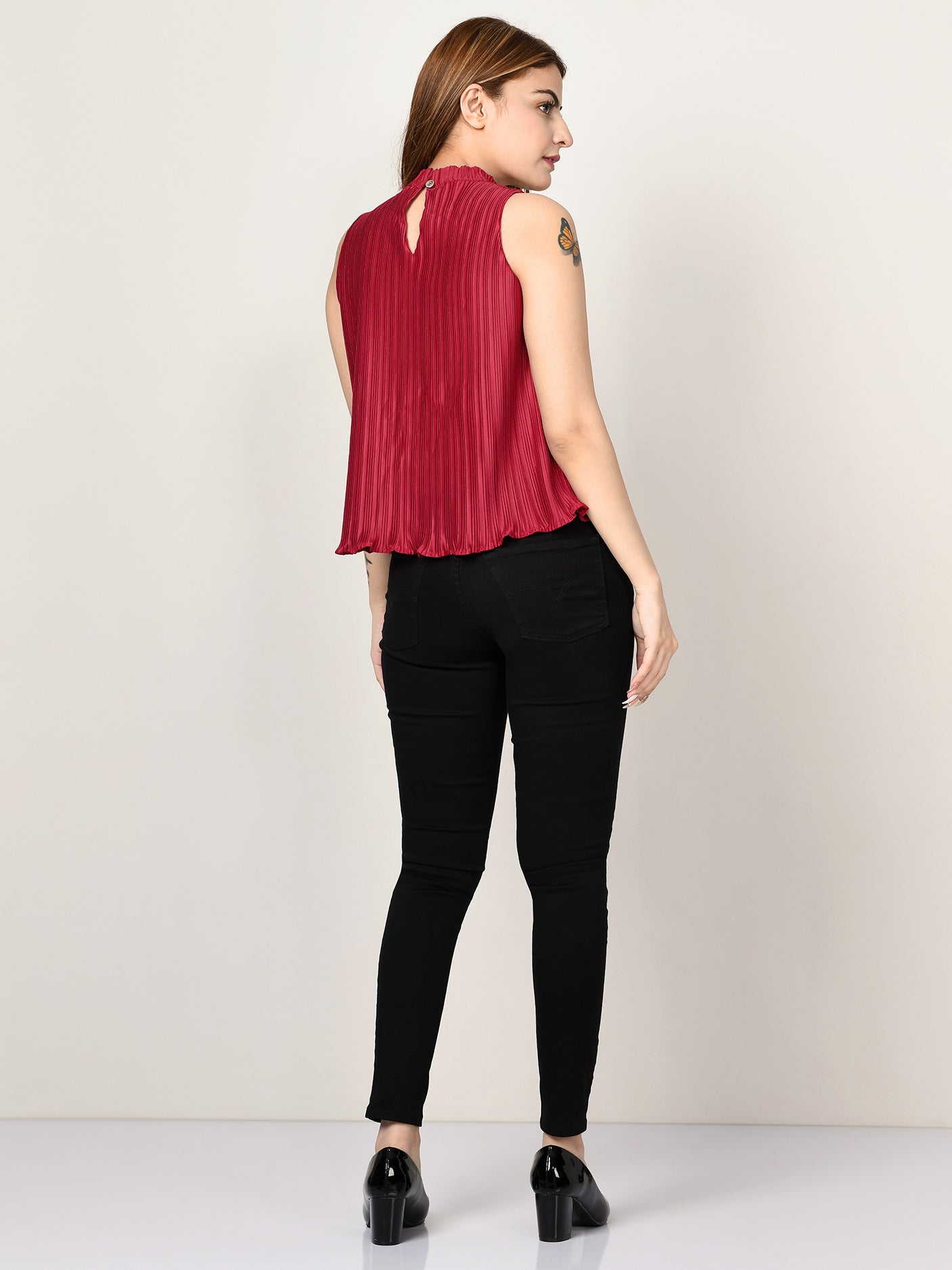 Limelight - Crinkled Silk Top