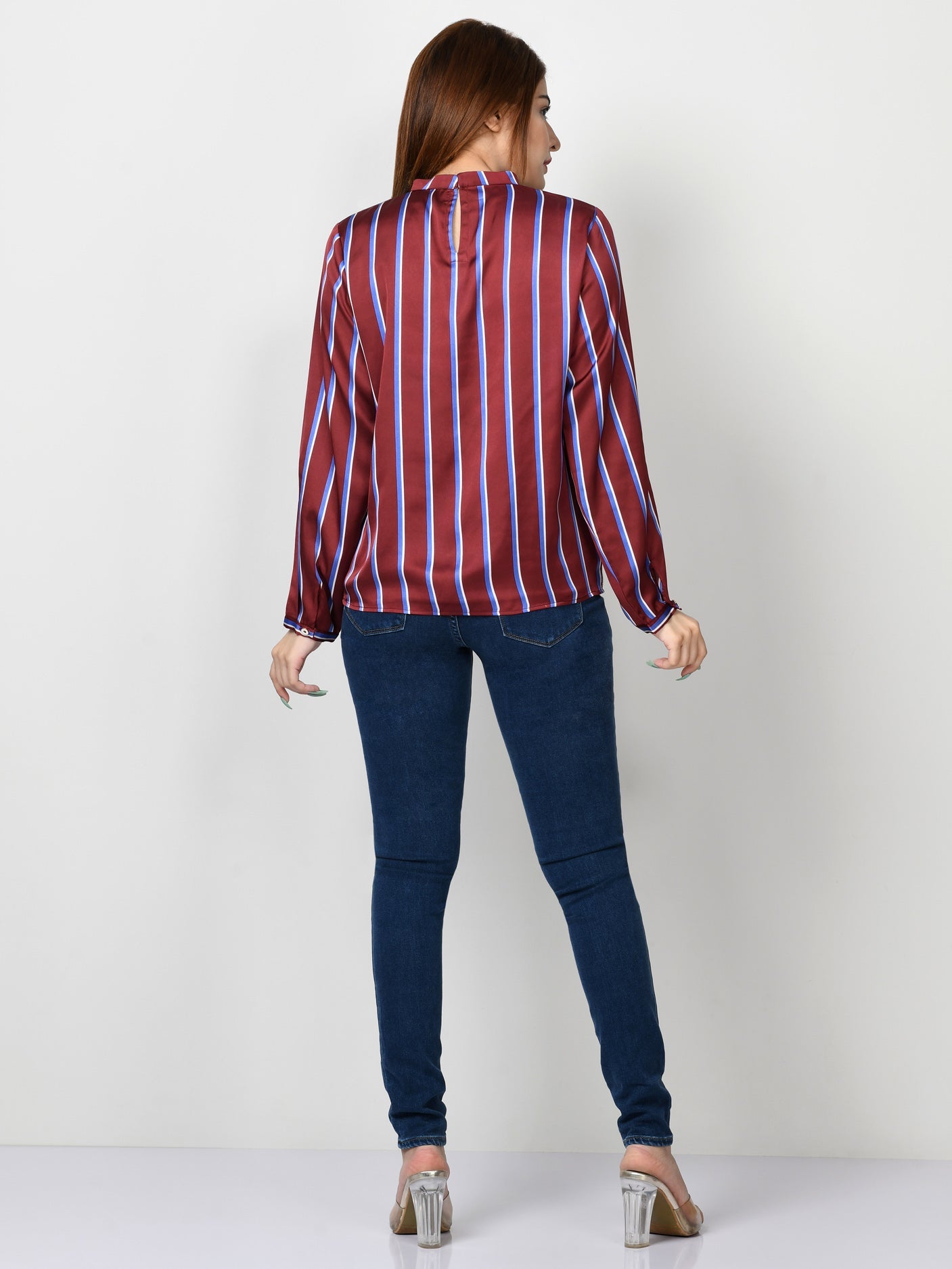 Limelight - Striped Silk Top