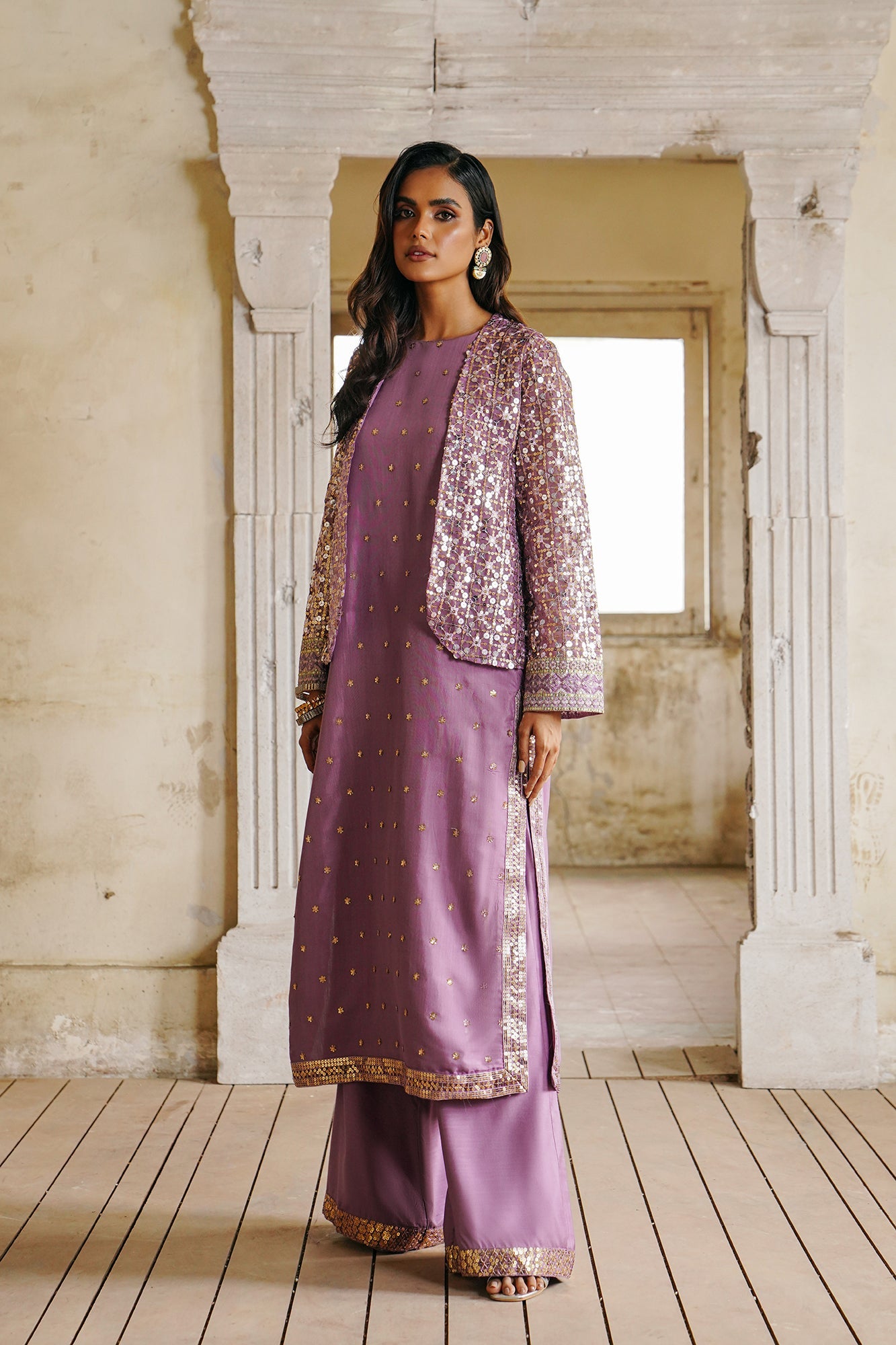 Ethnic - EMBROIDERED SUIT (E0378/104/501)