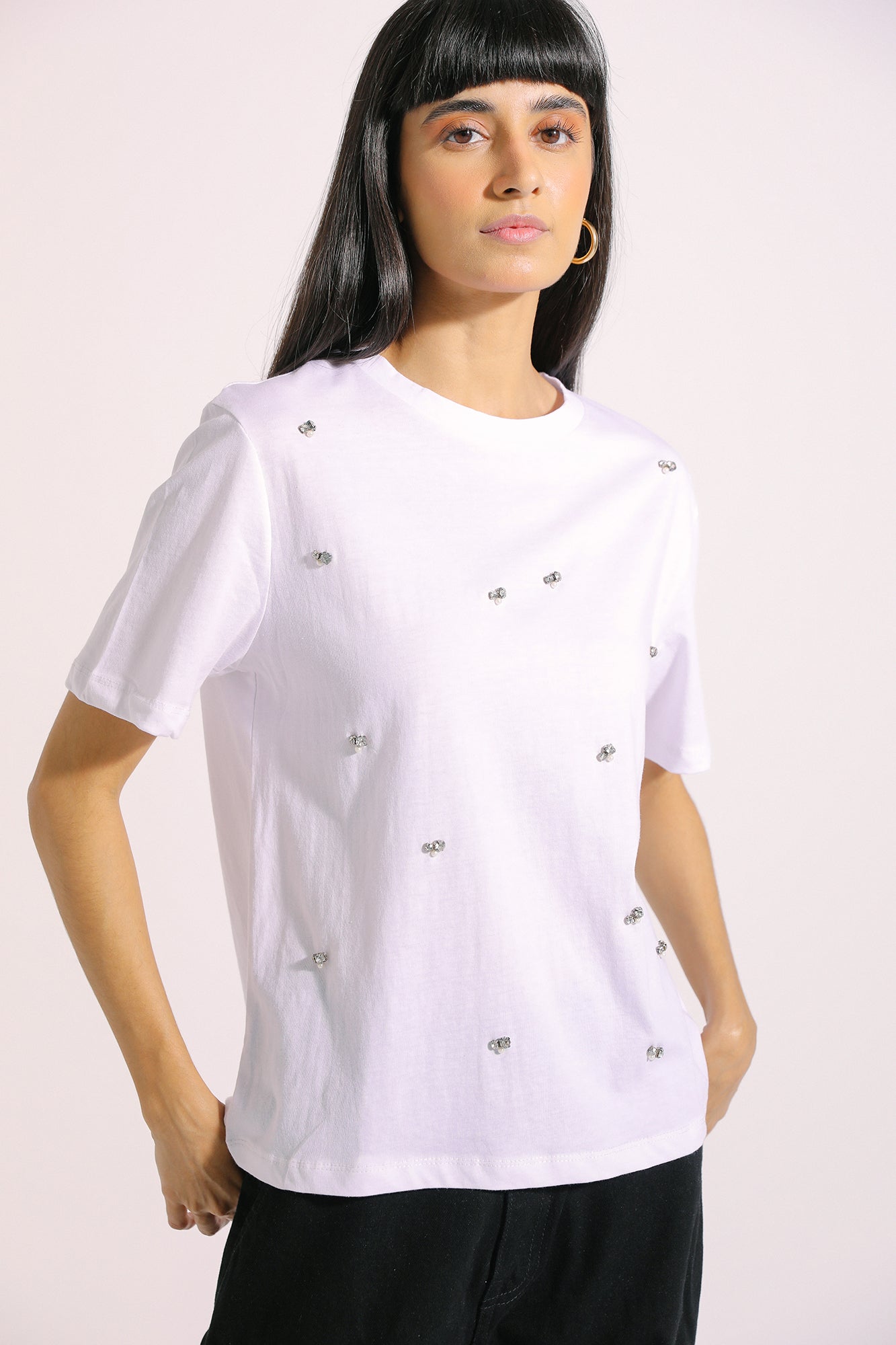 Ethnic - EMBELLISHED T-SHIRT (E0760/108/001)