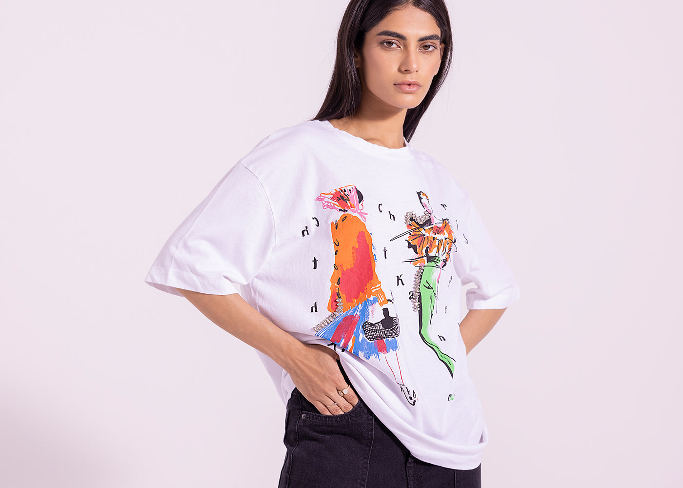 Ethnic - PRINTED T-SHIRT (E0761/108/003)