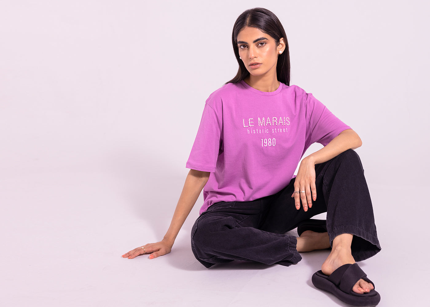 Ethnic - EMBROIDERED T-SHIRT (E1038/108/411)