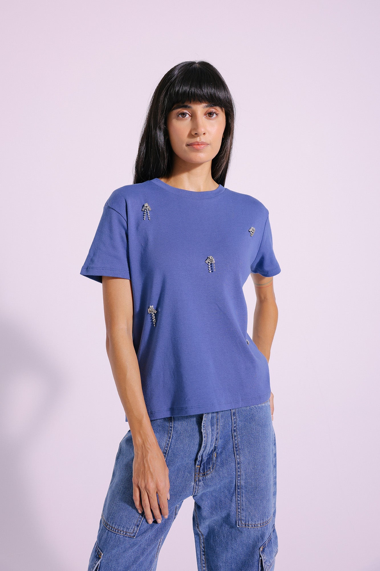 Ethnic - EMBELLISHED T-SHIRT (E1106/108/601)