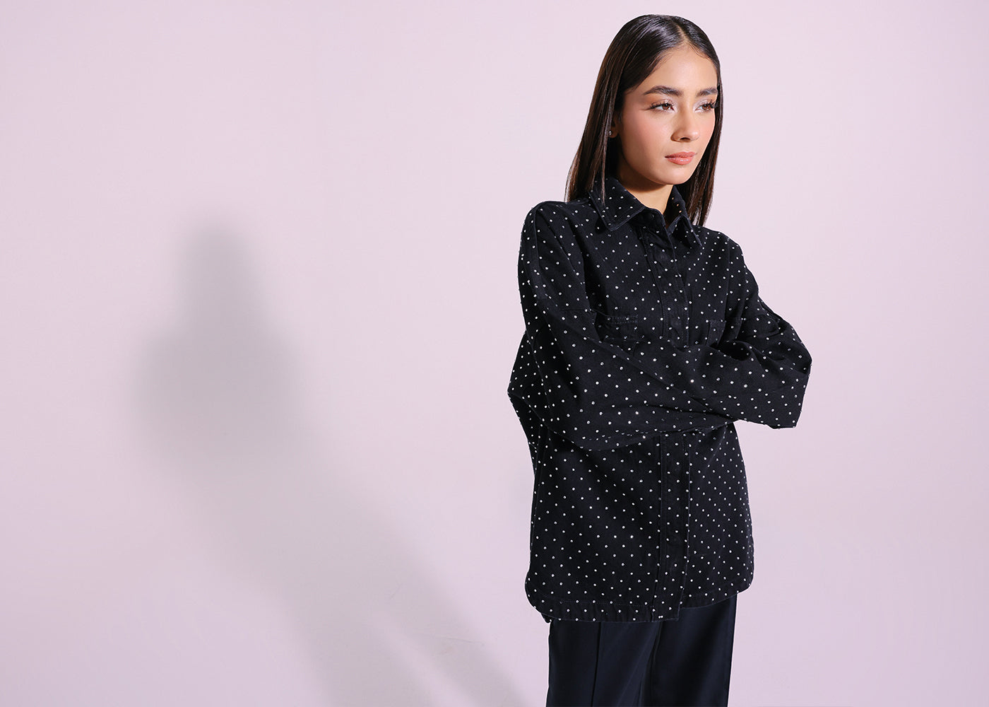 Ethnic - EMBELLISHED OVERSHIRT (E1225/108/902)