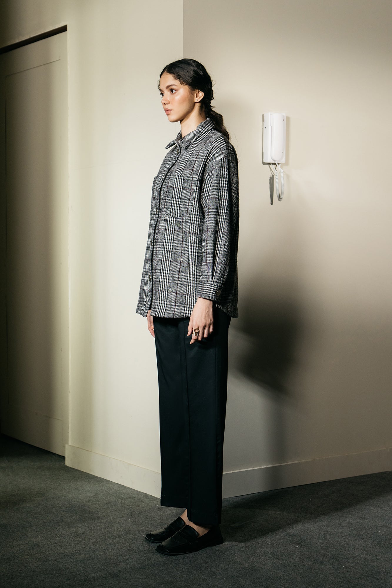 Ethnic - CHECKERED OVERSHIRT (E1237/108/906)