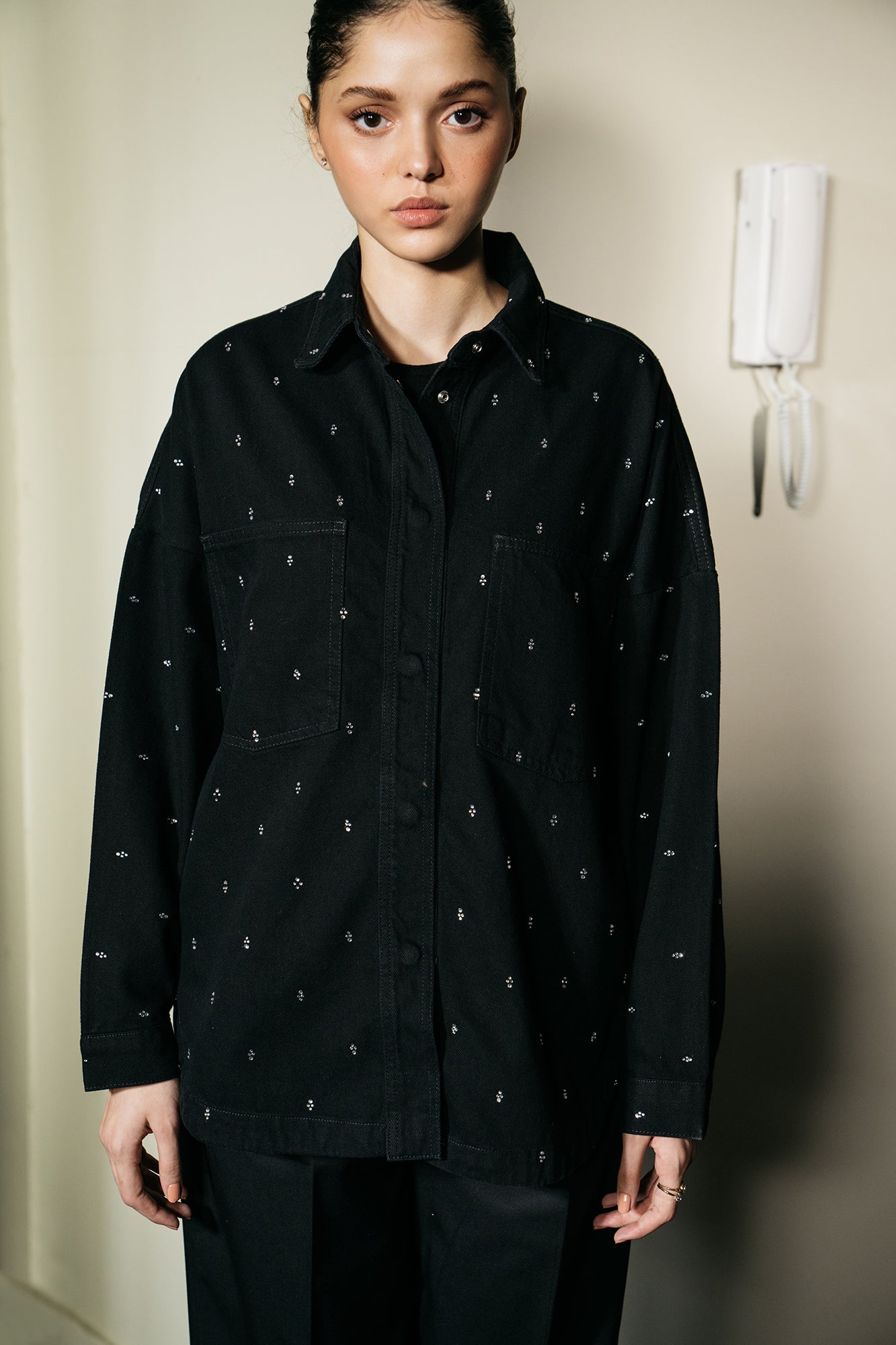 Ethnic - EMBELLISHED OVERSHIRT (E1238/108/901)