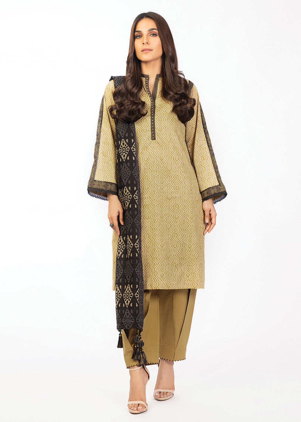 2 Pc Printed Lawn Suit With Lawn Dupatta