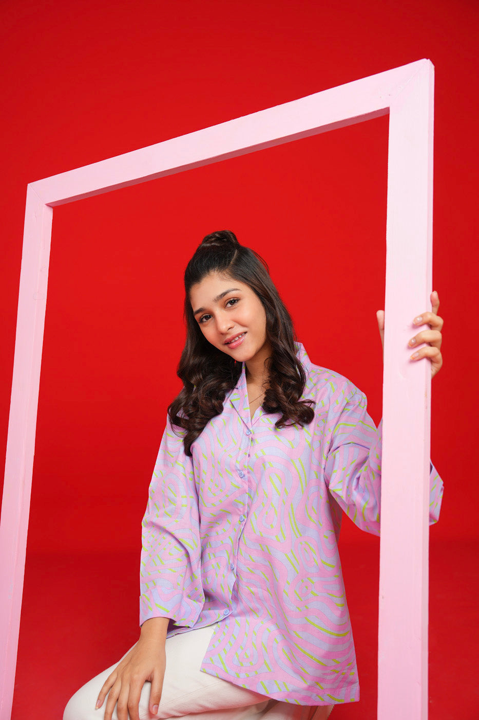 Printed Cambric Shirt