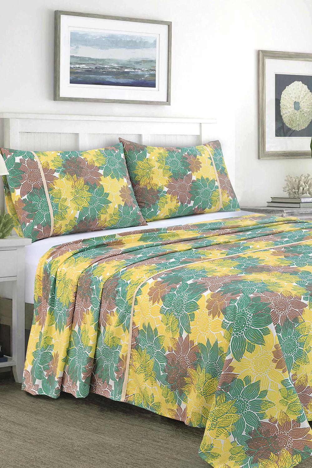 Nishat Linen - Flower Sheet Set