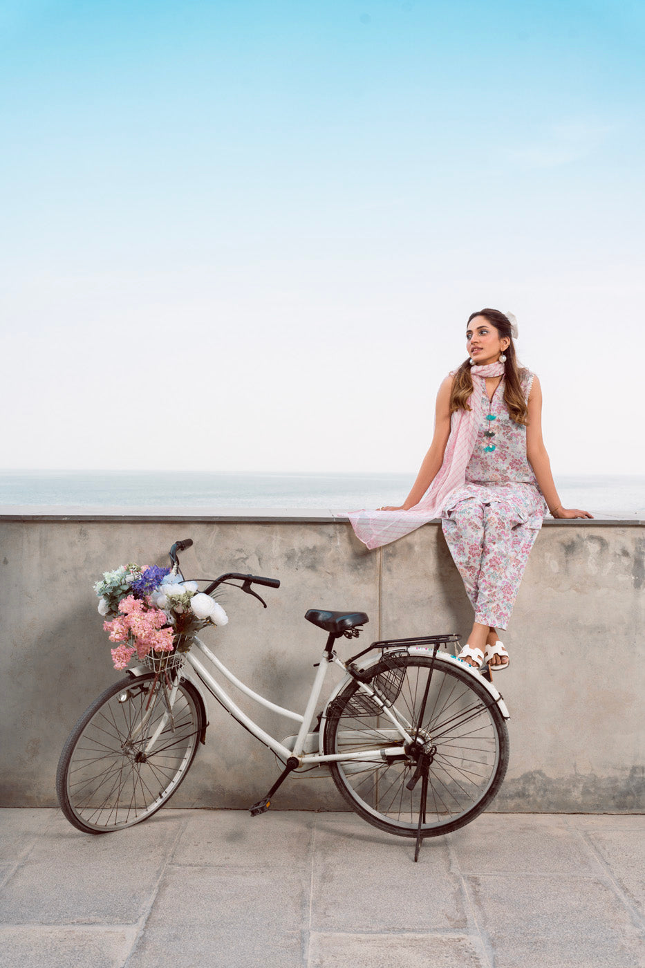 3 Pc Printed Cambric Outfit