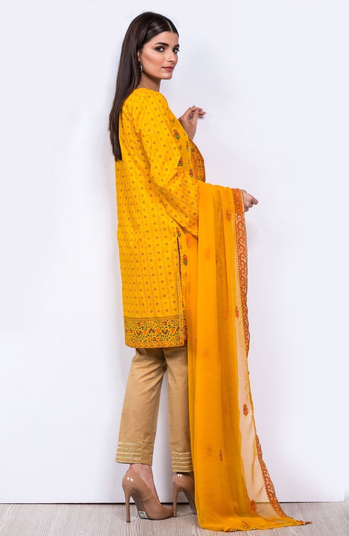 Orient - Unstitched 3 Piece Embroidered Lawn Suit