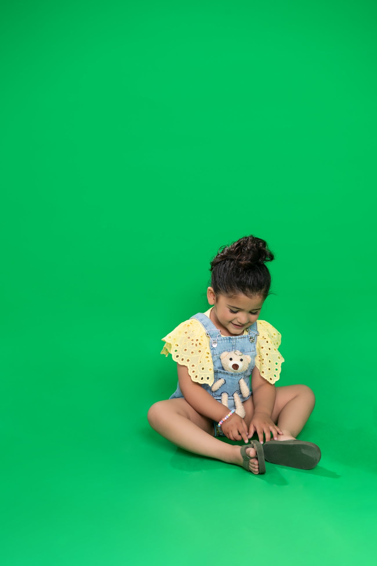 BTW - 3D BEAR DENIM DRESS