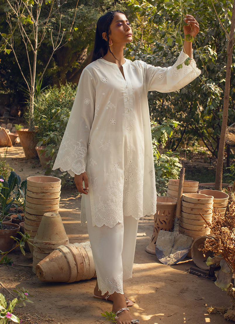CORA INTRICATE CUTWORK EMBROIDERY CO-ORD SET