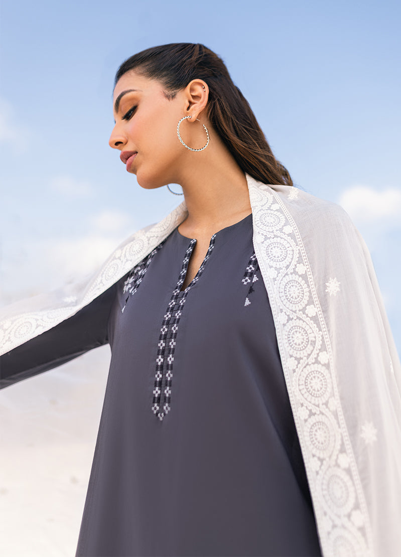 Chikankari Embroidered Dupatta