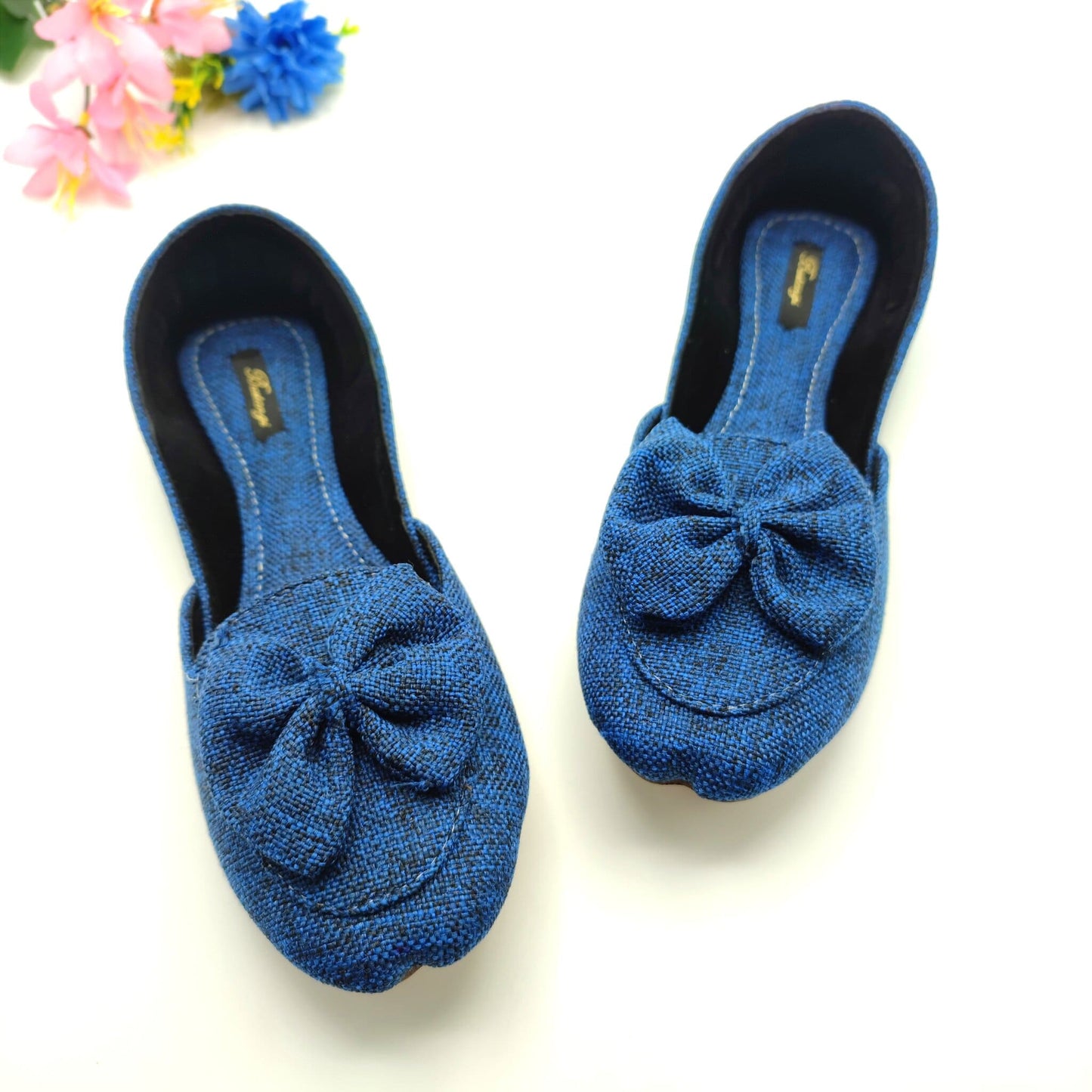 Bustangi - Blue Bow Loafers