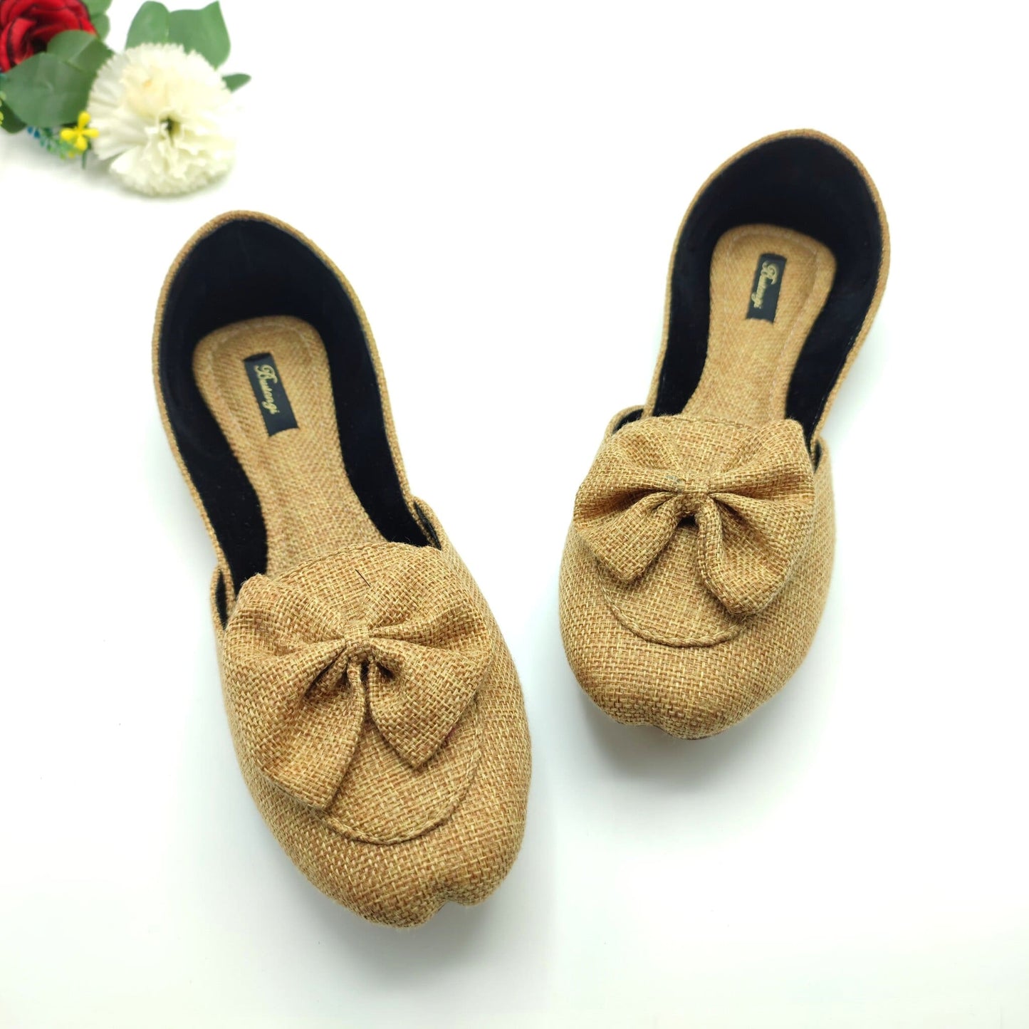 Bustangi - Camel Bow Loafers