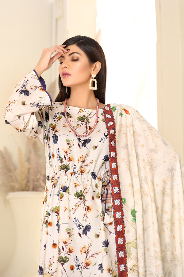 Adan's Libas - D 17 - Digital Printed Linen 3PC