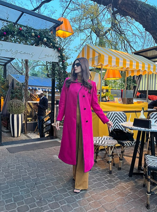 Chaos - Pretty In Pink Long Coat