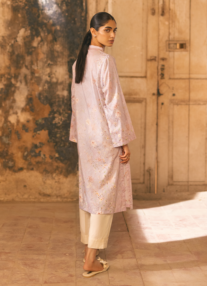 Lilac Printed Kurta