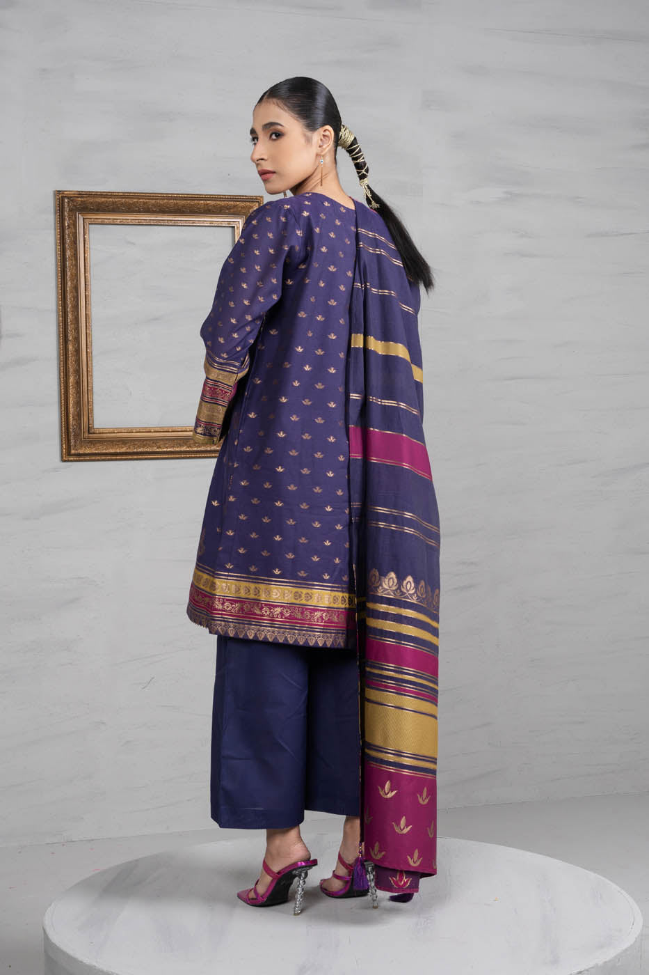 3 Pc Jacquard Outfit