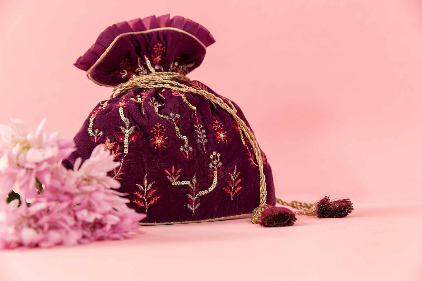 Nishat Linen - Embroidered Pouch - KFW23-95