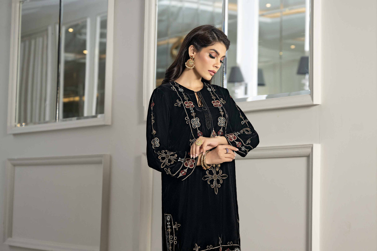 Nishat Linen - 2 Piece - Embroidered Suit - KFW23-01