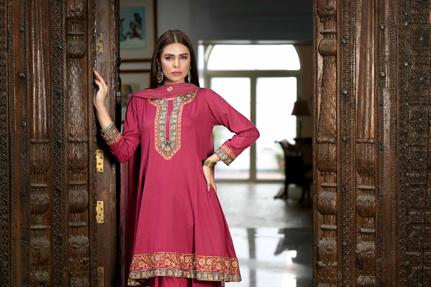 Nishat Linen - 3 Piece - Embroidered Suit - KFW23-10