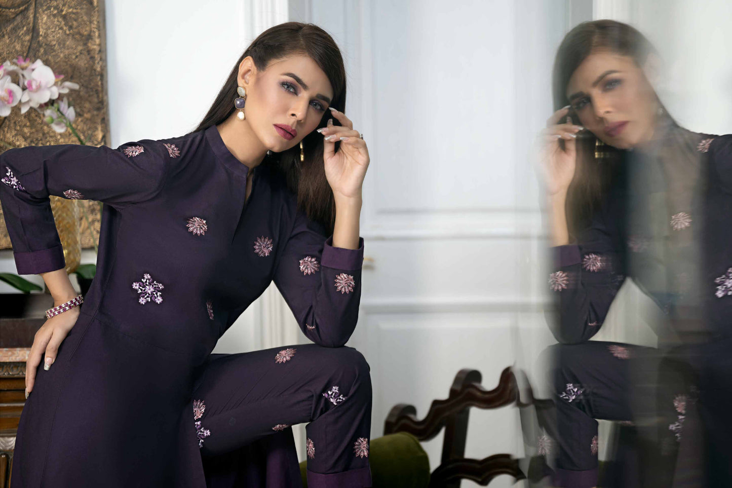Nishat Linen - 2 Piece - Embroidered Suit - KFW23-103