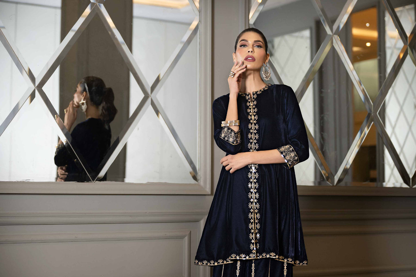 Nishat Linen - 2 Piece - Embroidered Suit - KFW23-23