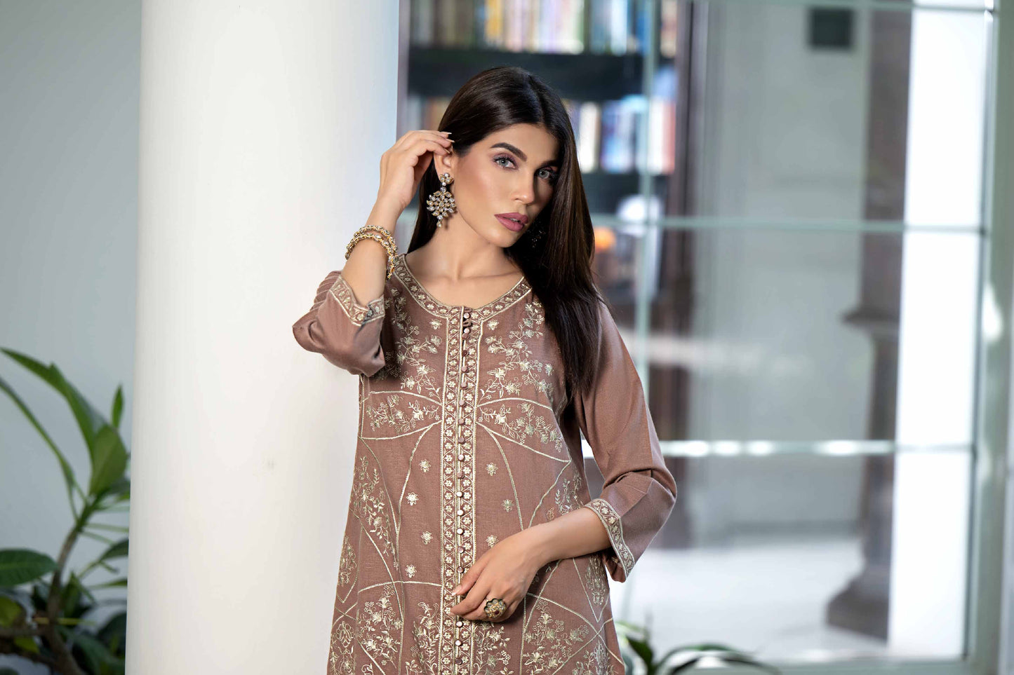 Nishat Linen - 2 Piece - Embroidered Suit - KFW23-28